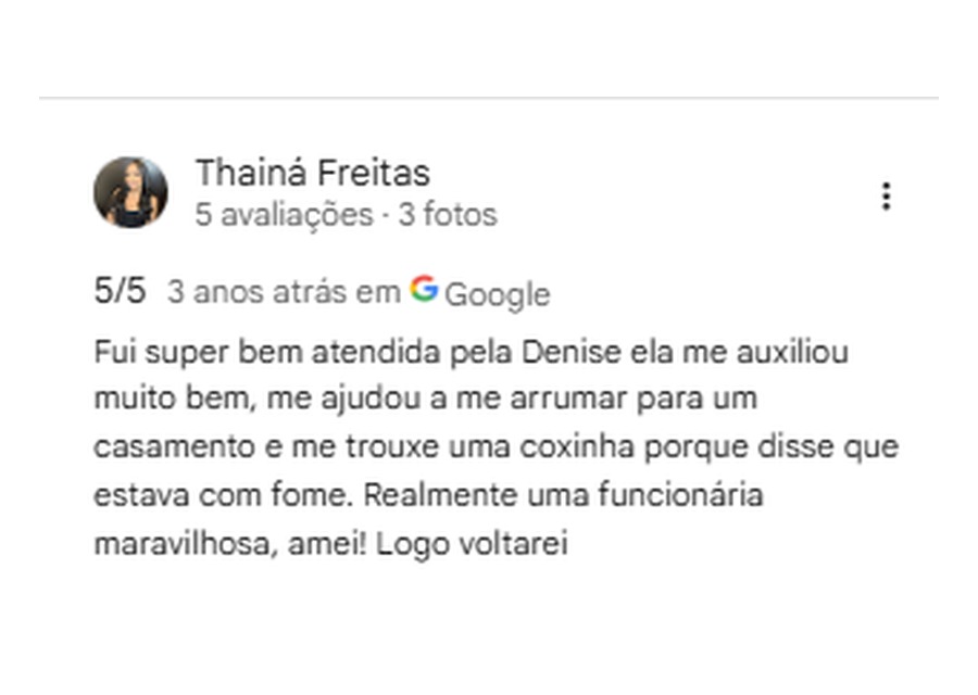 Avaliação de hóspede sobre o atendimento