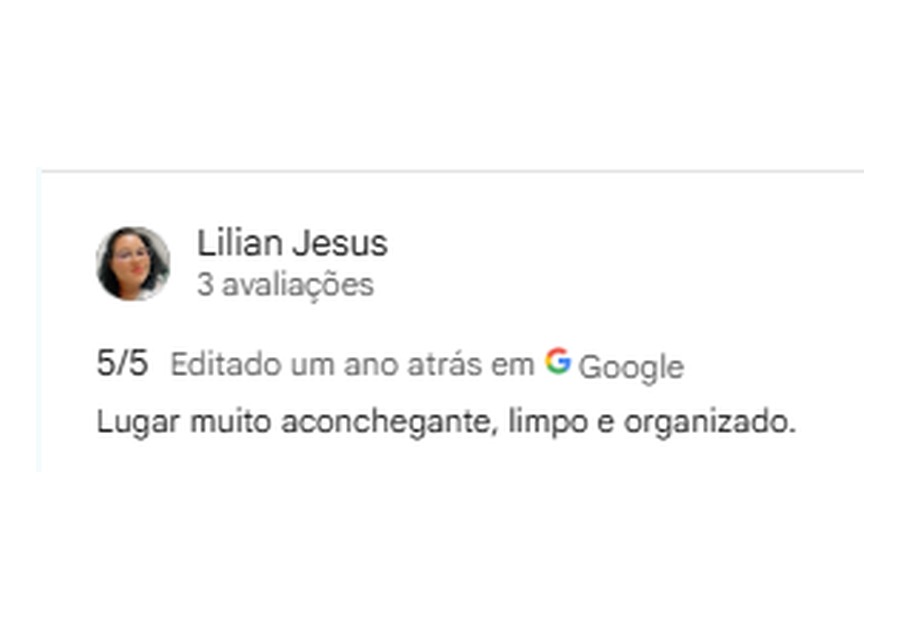 Avaliação de hóspede sobre a localização